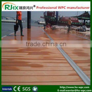 waterproof outdoor wpc decking floor/waterproof outdoor deck floor covering