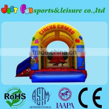 circus castle inflatable sliding combo