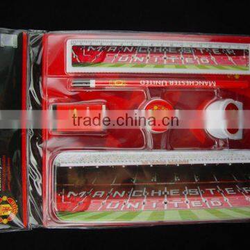 Tin case stationery set,Football premium item
