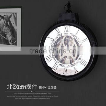 Retro Round Gift Kitchen Craft Vintage Style Unique Art decorative wall clock for wholesale                        
                                                                                Supplier's Choice