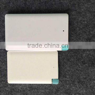 Built in Cable Credit Card 2000mAh Power Bank photo-4