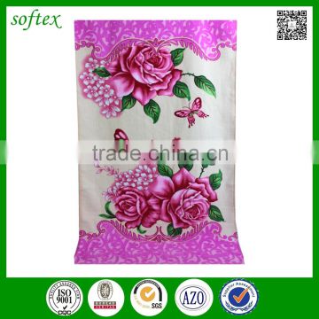 china softex wholesale bathroom 380gsm 100% cotton floral print small bath towels                        
                                                                                Supplier's Choice