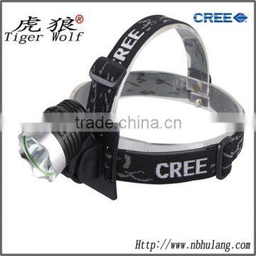 aluminum t6 led headlamp rechargeable battery source