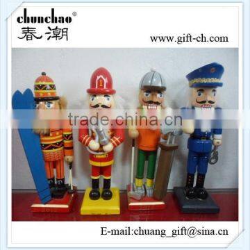 hand decoration children toy Hand painted wooden nutcraker