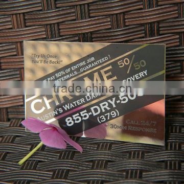 Bottom Price high quality mirror effect business metal card