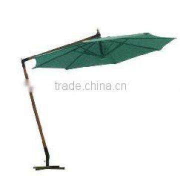 wooden outdoor easy sunshade umbrella parasol