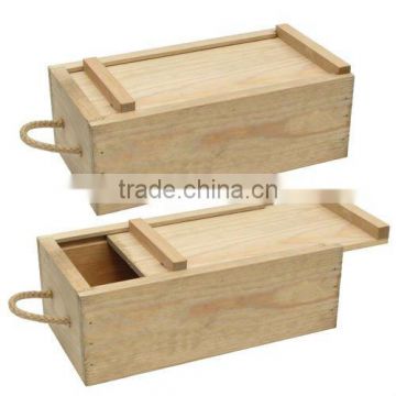 sell wooden wine box with lid