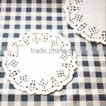 Baking packaging decoration flower bottom laser round paper