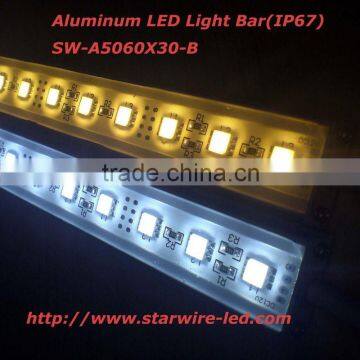 12V aluminum led strip lights white/warm white