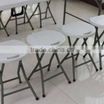 Trademark Granite White Folding Stool photo-2