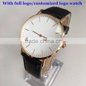 High Quality Brand Luxury New Brand Customized watches Men Women watches with your own logo for leather /Nylon Quartz Clock