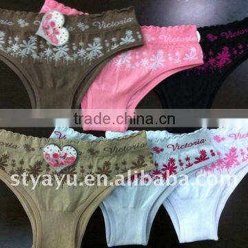 Girls flowers underwear