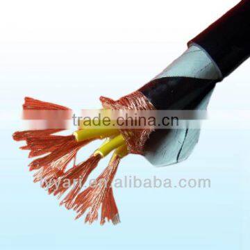 control power cable with low rated voltage PVC insulated PVC sheath Copper conductor copper tape screened steel tape armored