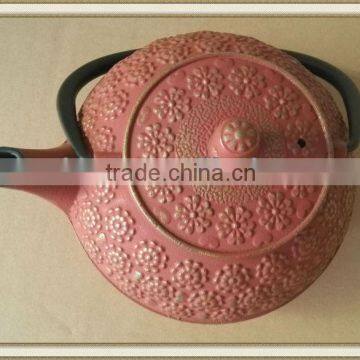 0.9L/31.7oz Cherry Blossom cast iron teapot, Red,cheap Teapots                        
                                                Quality Choice