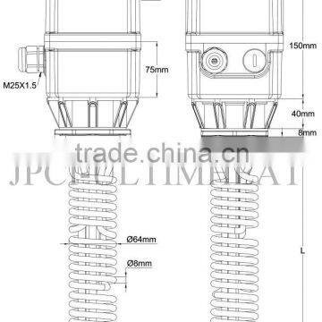 Type 9SWM, Extra Short Immersion Heater , Coiled Heating Elements Dia. 8 mm photo-2