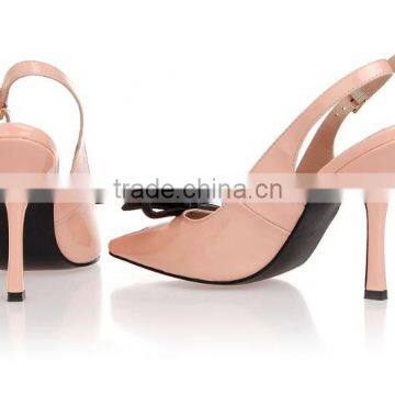 Elegant ladies italian shoes cheap high quality light pink women high heels shoes