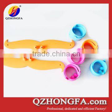 Newest 2015 Beard Shaped Silicone Slap Bracelets photo-2