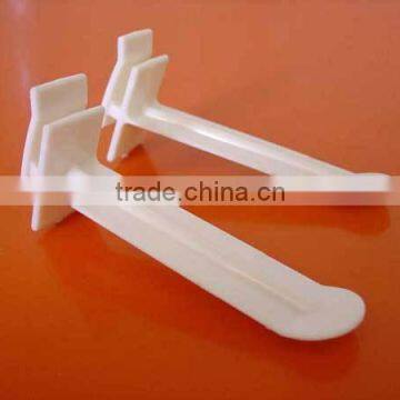 White Color ABS Supermarket Hook for Shelf Goods Display Use