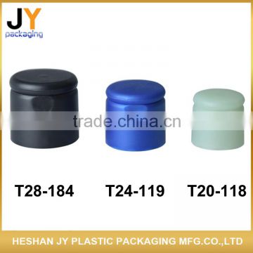 Free sample 20mm 24mm 28mm OEM shampoo mini bottle flip top cap plastic bottle cap