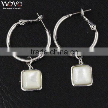 Special hot selling brass earrings with pendant