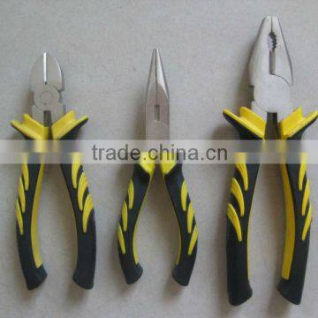 3PCS Tools Set, Hardware Tools Kit, Combination Pliers, Long Nose Pliers, Diagonal Cutter Pliers