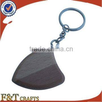 promotional gift cheap heart shape wood keychain