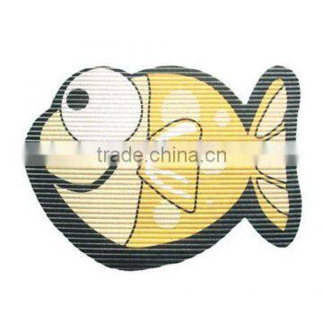 Fancy Bigeye fish PVC foam soft anti-slip decorative vinyl bath rugs