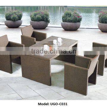 Modern design rattan garden coffee table set ugo rattan furniture