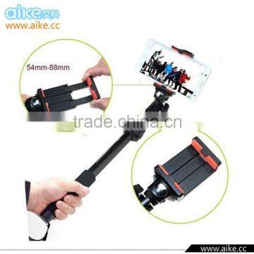 YUNTENG 188 Aluminum Alloy Handheld Extendable Selfie Monopod with Clip Holder Portable Tripod For Digital Camera iPhone 5