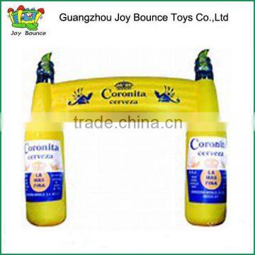 Funny Bottle Inflatable advertising arch yellow gate 2015