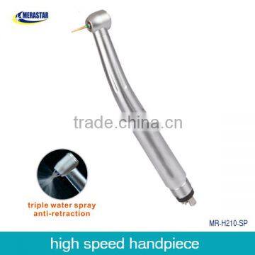 MR-H210-SP Standard push button triple water spray high speed dental handpiece