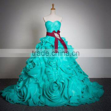 turquoise wedding dress CYW-037