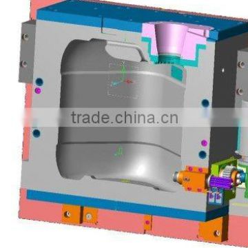 UG software 3d mould drawing pp blow mold maker