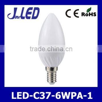 led 2835smd candle flame bulb 6w