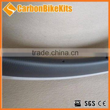 CarbonbikeKits CA50-23 50mm Clincher Carbon Fiber Bike Rim With Alloy Braking Surface