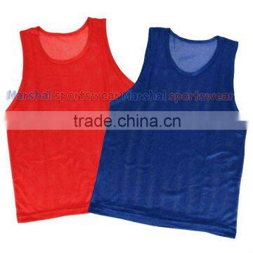 New style sports vest red advertising shirt cheap blank soccer bibs