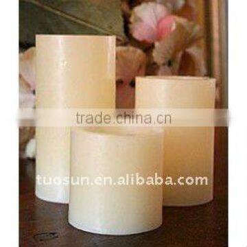 white plain led flameless candle with timer