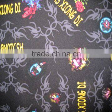 lovely golden fish design stretch printing fabric