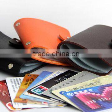 2015 new design OEM/ ODM leather card holder business card holder name card holder