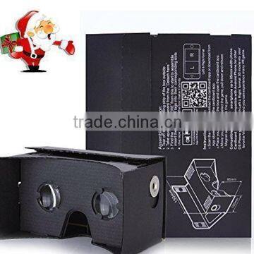 Hot Sell Google Cardboard Black 2.0 With Straps DIY Google Cardboard 3D VR Glasses photo-6