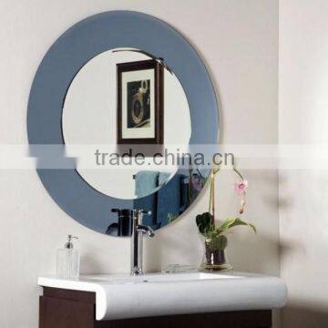 4mm Oval Shaped Beveled Safety Mirror For Bathroom