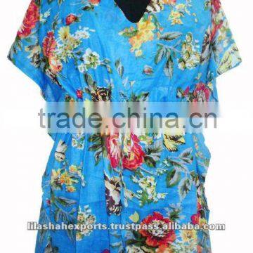 VP3022 Cotton kaftan cotton beachwear kaftan dress ladies beach wear kaftan dresses