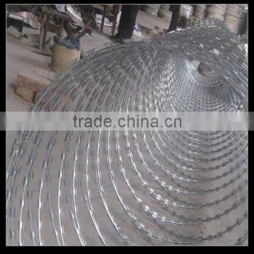 Concertina Cross Type Razor Tape Wire (10 years factory)