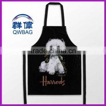 2015 cheap fashion printed promotional kitchen cotton apron