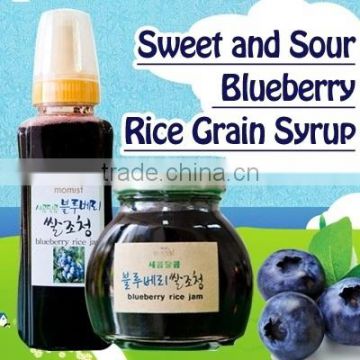 Blueberry Rice Grain Syrup Korean rice Blueberry smoothie lemon Roasted salt