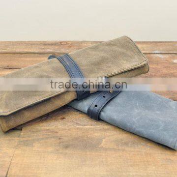 Custom High Quality Waxed Canvas Tool Roll Bag