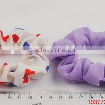 Zhejiang manufacture hot sell new star printing stain hair scrunch