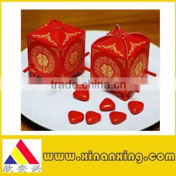 red boutique paper box for candy