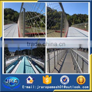 Anti-crossion bridge protecting fence mesh