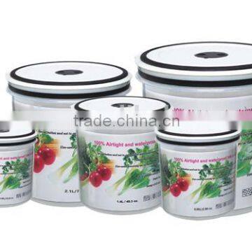 plastic material round storage food container